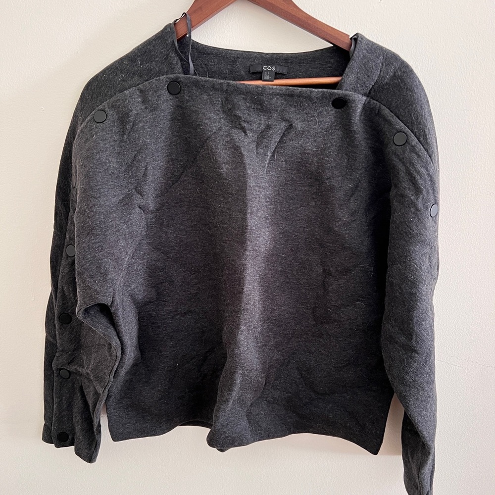 COS off shoulder sweatshirt